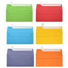JAM Paper #10 Business Invitation Envelopes - Peel and Seal Closure - 4-1/8" x 9-1/2" - Assorted Primary Colours - 150 Pack-Size: #10 (4.13 x 9.5 inches)
