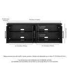 Hudson&Canal Thornwell TV Stand for TV's up to 78" - Black Grain-8