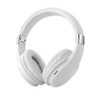 Basic Tech Wireless Over The Ear Foldable Headphones - White-Deep bass