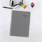 AT-A-GLANCE 2027 Traditional Weekly/Monthly Planner - 11" H x 8-1/2" W - Grey - Bilingual-Twin coil bound