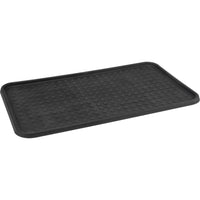 Zenith Safety Boot Tray - Black - 10 Pack-Durable plastic construction with a raised edge to corral melting snow, mud or salt