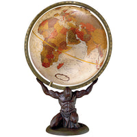 Replogle Atlas 12" Bronze Metallic Ocean Desk Globe - English-Durable resin stand