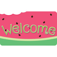 Ashley Productions The Original Fun Mat Welcome Mat - 18" x 30" - Watermelon Welcome-Measurements and Design: The Watermelon Welcome Mat measures 18" x 30".