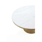 Manhattan Comfort Glenn Modern Glam Coffee and End Table - Gold - Set of 2-Home Assembly Required. All Hardware Included