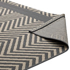 Modway Optica Chevron With End Borders Indoor/Outdoor Area Rug - 5 ft W x 8 ft L - Grey/Beige-8
