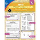 eBook: Carson Dellosa Publishing Instant Assessments for Data Tracking: Math Workbook - Grade 5-The perfect resource for teachers who use data tracking to monitor student progress
