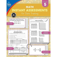 eBook: Carson Dellosa Publishing Instant Assessments for Data Tracking: Math Workbook - Grade 5-The perfect resource for teachers who use data tracking to monitor student progress