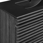 Modway Render 36" Wall-Mount Bathroom Vanity - Charcoal/Black-Fixtures Not Included