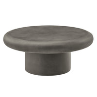 Modway Argos Indoor/Outdoor Patio Concrete Round Coffee Table - Grey-34 Inch Round Coffee Table