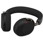 Jabra Evolve3 75 MS USB-C - Black-The headset uses a 6‑microphone AI‑powered ClearVoice system with adaptive ANC and enhanced spatial sound to ensure clear voice pickup and immersive call quality
