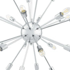 Modway Gamut Metal Chandelier - Silver-23.5" - 31.5" Adjustable Cord
