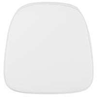 Flash Furniture Soft Fabric Chiavari Chair Cushion - Snow White-Soft Chair Cushion