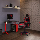 CorLiving Ravagers Gaming Chair - Black/Red-Easy assembly