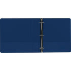 Staples Standard View Binder with D-Rings - 1 1/2" - Blue-Non-Stick, Archival safe material won't life ink or toner off printed pages