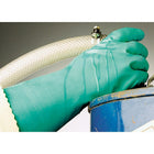 Mapa Professional Stansolv Embossed Z-Pattern Grip Gloves, Size Medium/8, 14"L, Nitrile, 11 mil - 6 Pack-Cuff Style Pinked