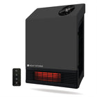 Heat Storm Wall-Mount 1000W Heater-Portable 1500-Watt infrared heater has the power to heat up a small room or office with its 5200 BTU heat output, 2 power modes, one uses the full 1,500-Watt power while the other only use 750-Watt