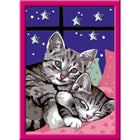 Ravensburger CreArt Sleepy Kitties Paint By Numbers-Finish in about 4 hours, let dry, then pop it in the included frame for display