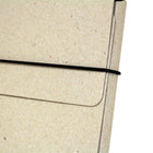 JAM Paper Thin Portfolio File Carrying Case with Elastic - 9 1/4 x 1/2 x 12 1/2 - Natural Kraft-Made from durable, sturdy chipboard material and feature a black elastic band closure designed to keep documents secure