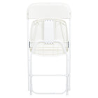 Flash Furniture HERCULES Series Premium Plastic Folding Chair - White - 10 Pack-Dry assisting drain holes