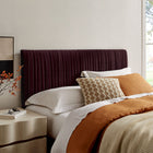 Modway Eloise Stain-Resistant Performance Velvet King Headboard - Mulberry-Stain-Resistant Performance Velvet