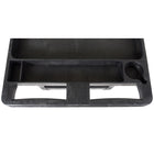 Luxor Heavy-Duty Polyethylene 2-Shelf Tub Cart - Black-Built to smoothly transfer loads weighing up to 250 lbs. per shelf, evenly distributed