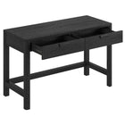 Hudson&Canal Fern 48" Desk - Black Grain-Features easy assembly
