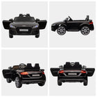 Aosom 6V Audi TT RS Kids Ride-On Car - Black-6V motor for a powerful drive and fully charged for 40 minutes of continuous play 