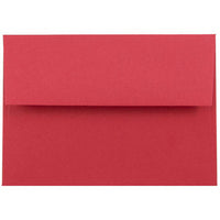 JAM Paper 4Bar A1 Coloured Invitation Envelopes - 3.625 x 5.125 - Red Recycled - 50 Pack-Perfect for Greeting Cards, Invitations, Weddings or any announcement