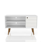 Manhattan Comfort Liberty 42.52" TV Stand, White (212BMC6)-Free Standing TV Stand for Living Room and Bedroom use.