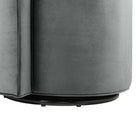 Modway Della Performance Velvet Fabric Swivel Chair - Grey-8