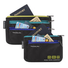 Travelon World Travel Essentials Currency & Passport Organizers - Set of 2 - Black-Slim style, but roomy enough to manage money, cards, train tickets, receipts and more