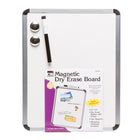 Charles Leonard Framed Magnetic Dry Erase Board with Marker & Magnets, Silver Frame, 11" x 14", Pack of 3-Environmentally friendly