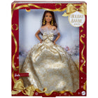 Mattel ​Barbie Signature 2025 Holiday Barbie Doll - Dark Brown Hair with Silver & Gold Gown-Shine like a star with the 2025 Holiday Barbie doll, representing the elegance and festive moments of the season!