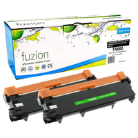 fuzion Brother TN660 Compatible Toner - Twin Pack - High Yield - Black-Black