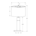 Monarch Specialties 28" H Contemporary Table Lamp - Black Metal / Black Shade-Attached with a 5ft black cord, place this versatile lamp on any end or side table, console, nightstand or bedside table for a fashionable lighting source