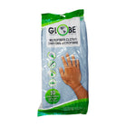 Globe Commercial Microfiber Cloth - 240GSM - 14" x 14" - Blue - 10 Pack-Withstands hundreds of launderings