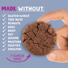 Allergy Smart Cookies - Double Chocolate - 28g - 40 Pack-Gluten-free Flour Blend (oat Flour, Cocoa Powder*), Sugars (brown Sugar*, Maple Syrup, Invert Sugar*, Tapioca Syrup), Chocolate Chips (sugar, Unsweetened Chocolate, Cocoa Butter), Sustainable Palm Shortening, Vanilla Extract, Vanilla Flavour*, Aluminum-free Baking Powder, Himalayan Salt, Aluminum-free Baking Soda.
*organic Ingredients
