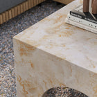 Modway Valen Indoor/Outdoor Patio Arched Concrete Coffee Table - Honey Onyx-Indoor Outdoor Design