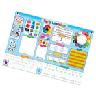 Ashley Productions Placemat Studio Smart Poly Early Learning Education Basics Learning Placemat - 13" x 19" - 10 Pack-Water resistant, no lamination required