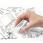 Staedtler PVC-Free Eraser Large - White - 4 Pack-Latex free, no phthalates and no PVC for safe, universal use