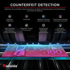 Cassida Mixed Denomination Single Pocket Currency Counter (CAD/USD) with Advanced Counterfeit Detection-4