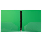 JAM Paper Plastic 1" 3-Ring Binder - Green-Quantity: Sold Individually | Made to be long lasting and resist tearing or bending, easy to clean.