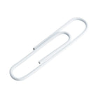 JAM Paper Colourful Jumbo Paper Clips - 2"- White - 75 Pack- Premium paper clips made from high quality vinyl coated steel wire