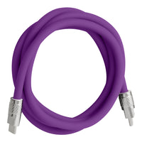Helix GripCord 4ft Silicone USB-C Cable - Purple-Built to Bend,Made To Last
