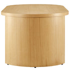 Modway Aspect Oval Wood Coffee Table - Oak-Assembly Required