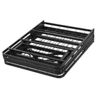 Modway Horizon Stainless Steel Queen Bed Frame - Brown-Easy To Assemble And Fold Away
