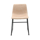 Brassex Caden Visiting Chair - Set of 2 - Vintage Beige-Contemporary styling