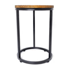 My Home My Living Rustic Wood and Metal Plant Stand 2-Piece Set - Brown-Durable construction