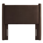 Modway Rael Performance Velvet Twin Headboard - Chocolate Brown-Assembly Required