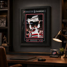Frameworth Sebastian Aho 16" H x 20" W Replica Signature Frame Carolina Hurricanes 2026 Stanley Cup Champions - Officially Licensed NHL/NHLPA-FINISHED SIZE 16" x 20": Vertical framed display sized for living rooms, offices, fan caves, and sports rooms